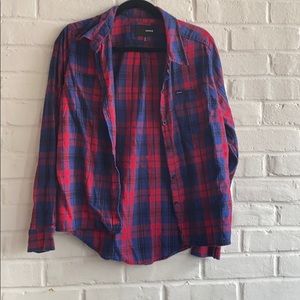 Hurley Plaid button down